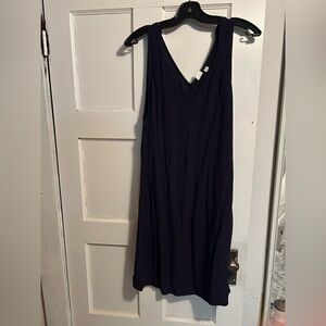 GAP Deep Blue V-Neck Midi Dress